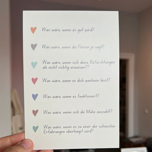 Postkarte - Was wäre wenn…
