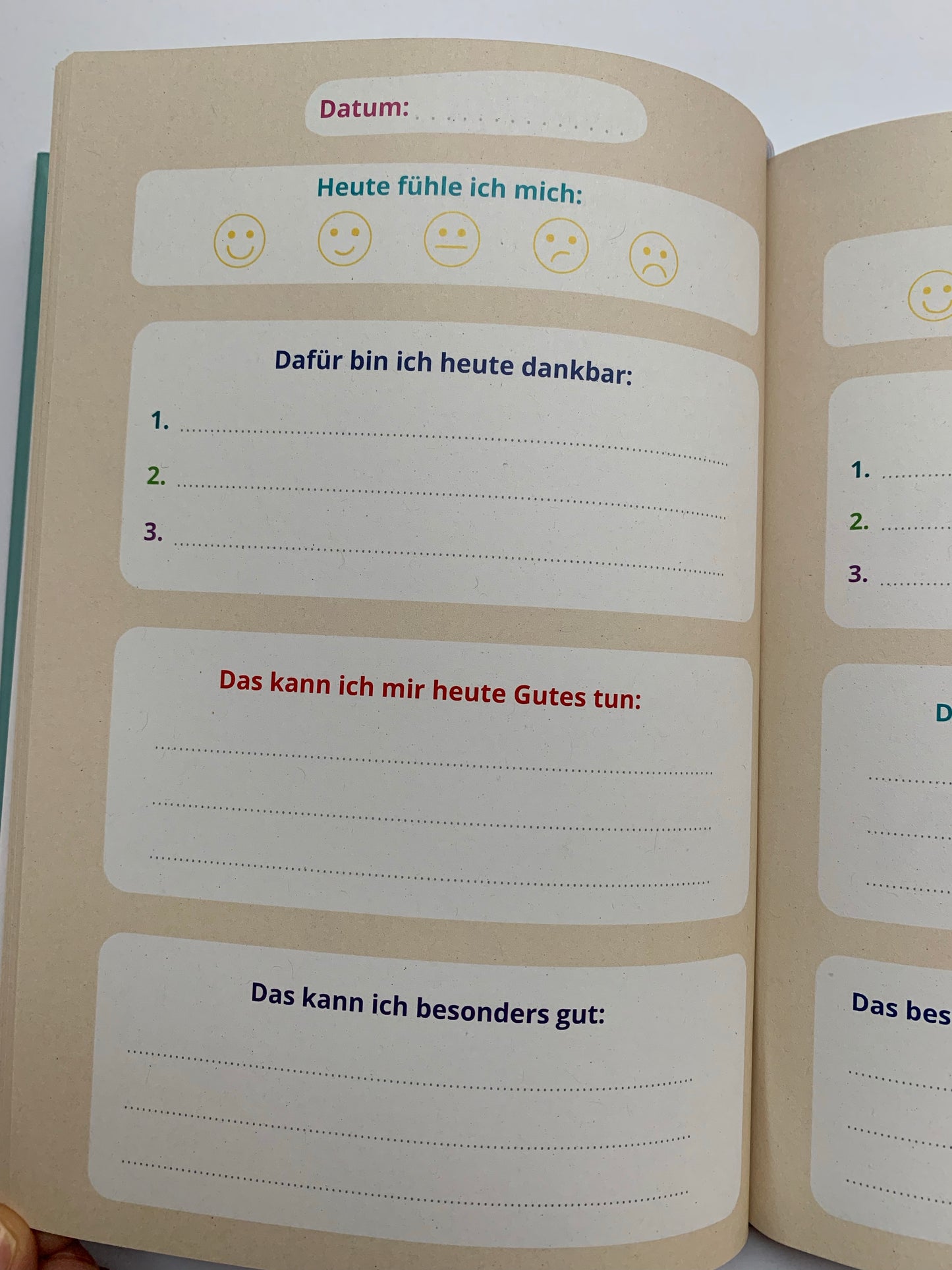 Dankbarkeitstagebuch für Kids