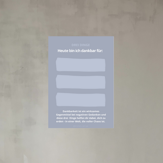 Block, Dankbarkeit DIN A6