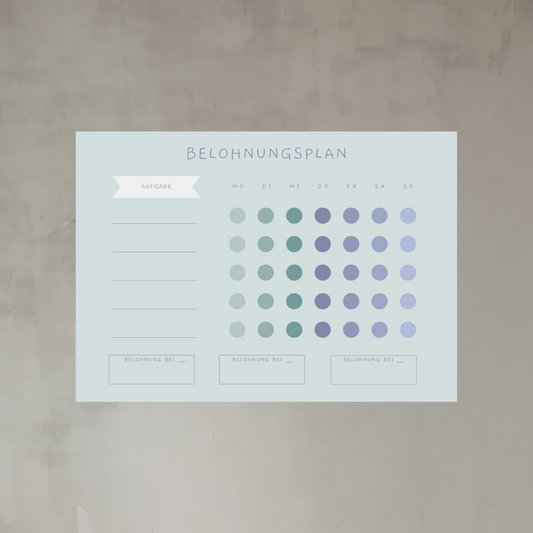 Block DIN A4, Belohnungsplan / Reward Chart