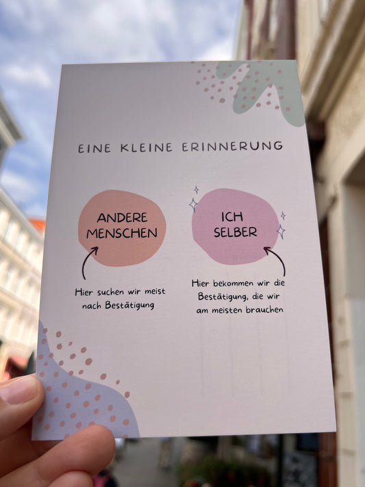 Postkarte - andere vs ich