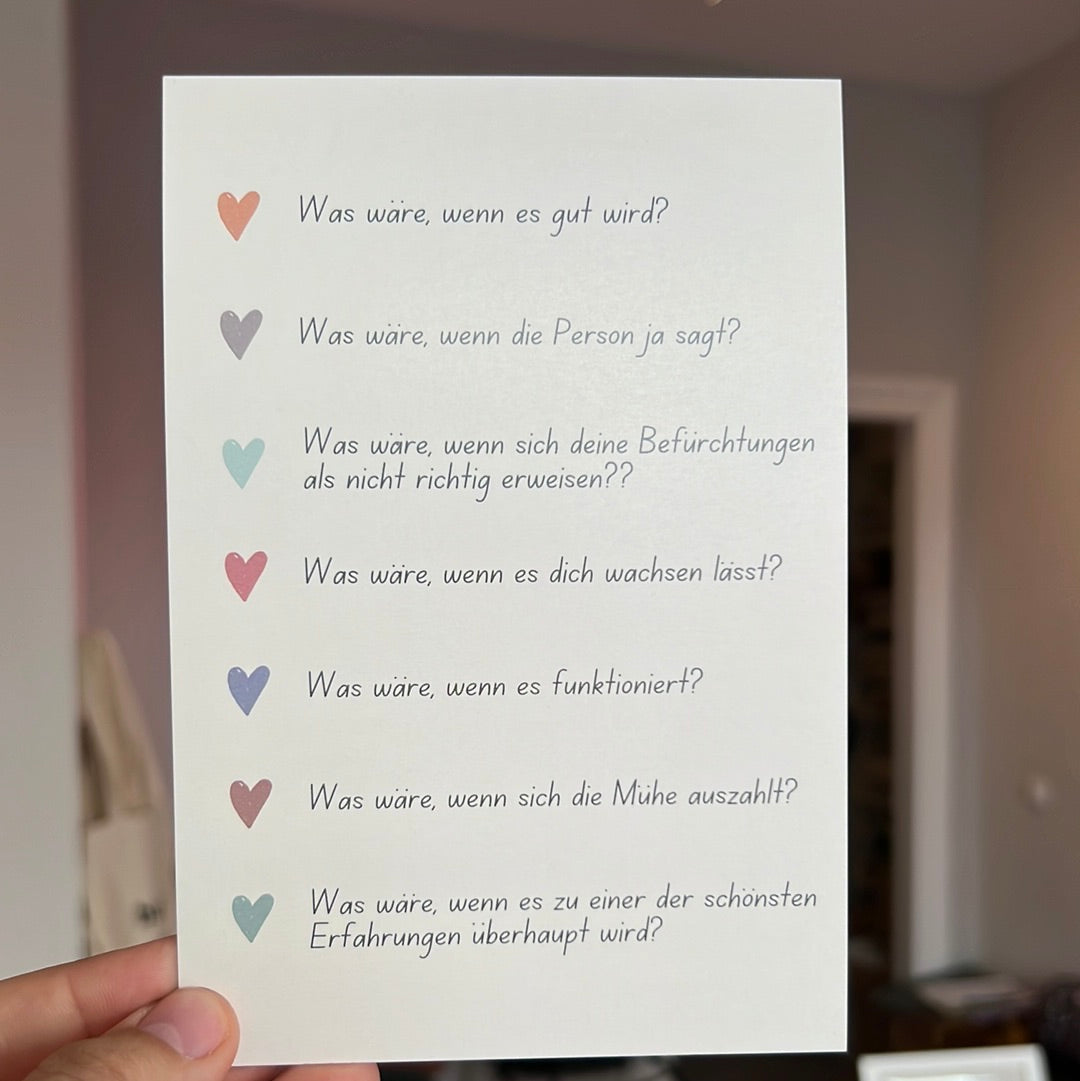 Postkarte - Was wäre wenn…