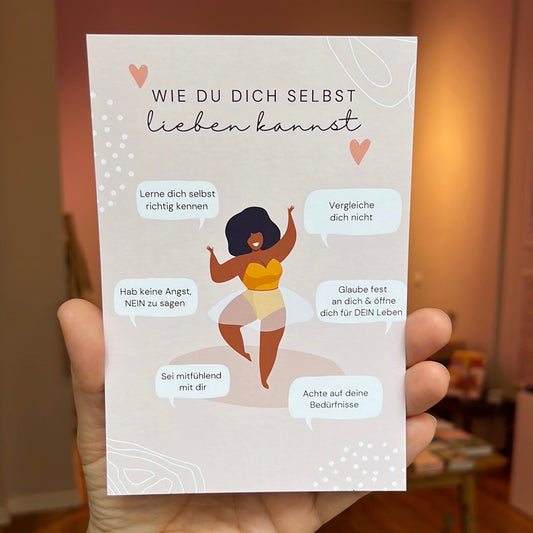 Postkarte - how to self love