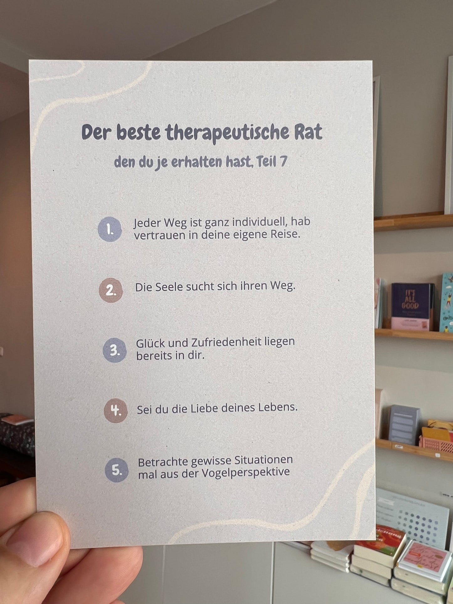 Postkarte - Der beste therapeutische Rat 7