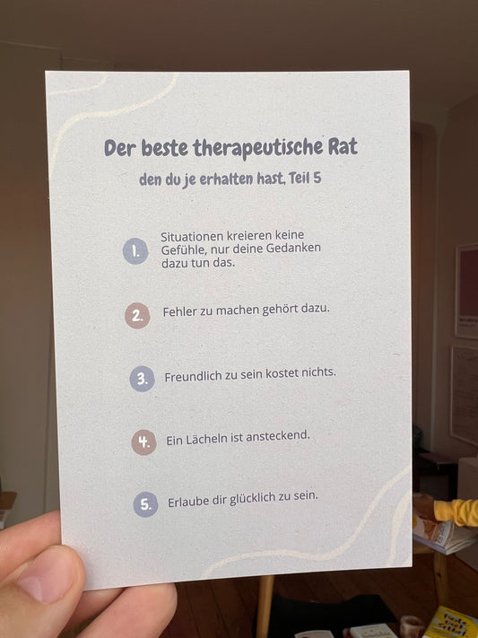 Postkarte - Der beste therapeutische Rat 5
